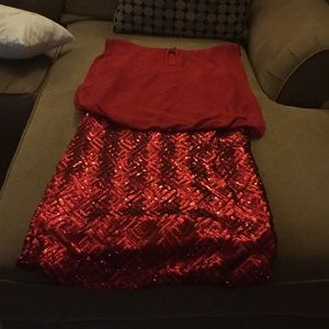 Scarlett Dresses - Red sparkle evening dress Scarlett Dresses - Red sparkle evening dress